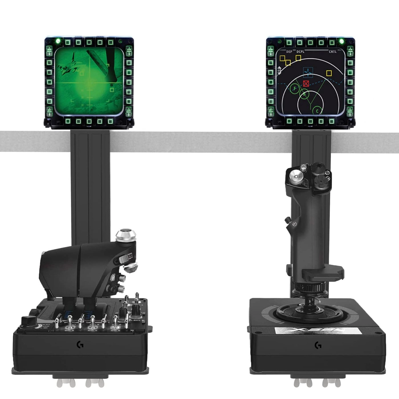 Desk Mount Holder - X52/X56/HOTAS Warthog/T.16000M FCS/T.Flight/SimTask Farmstick/Sol-R1/Sol-R2/VKB/VPC/Winwing Pack