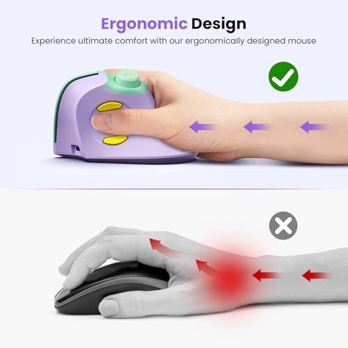 Ergonomic Vertical Mouse - Bluetooth, USB