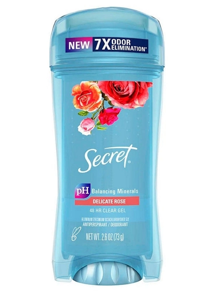 Secret Clear Gel Antiperspirant And Deodorant - Rose 73 gram
