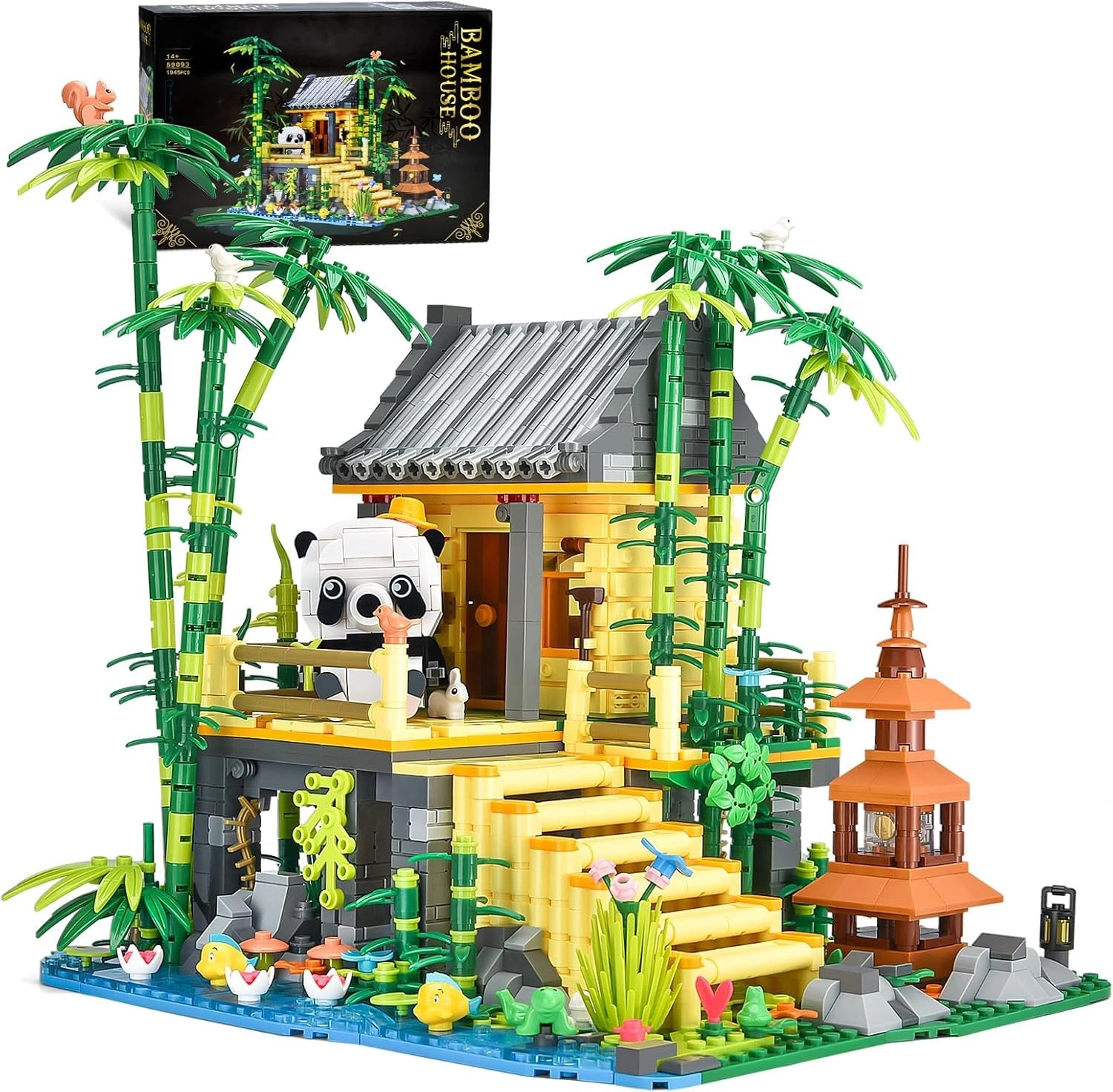 BNG Panda Bamboo House - LED Light