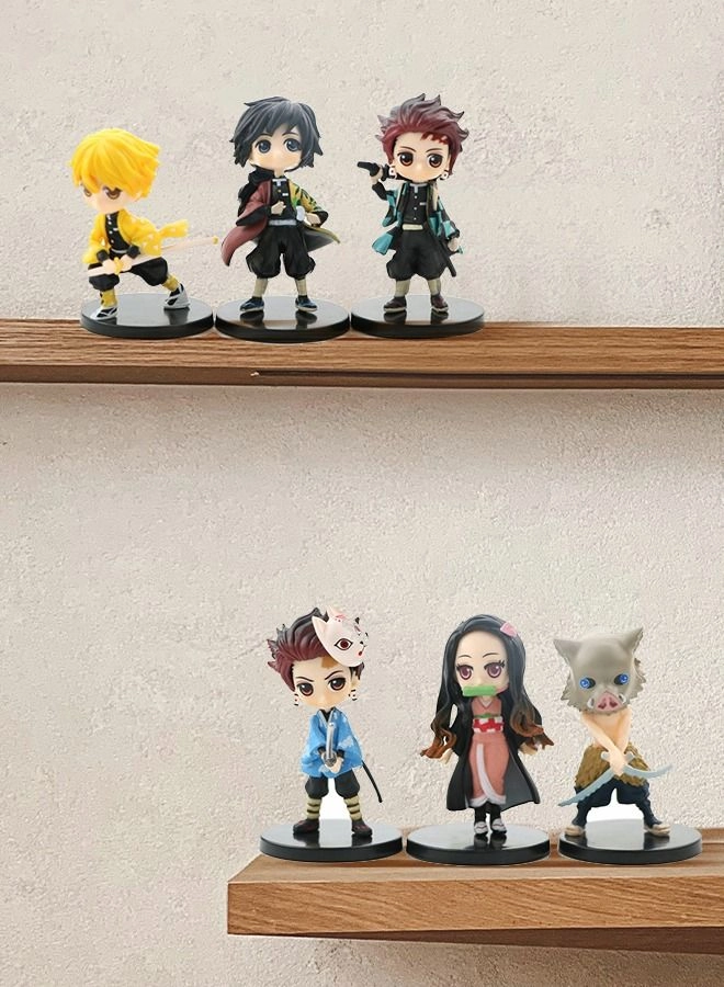 Tanjirou + Nezuko + Zenitsu Agatsum + Giyu Tomioka + Shinobu Kocho - Demon Slayer