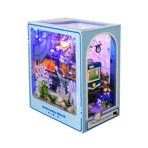 3D Puzzle Dollhouse Kit - Wood LED Light