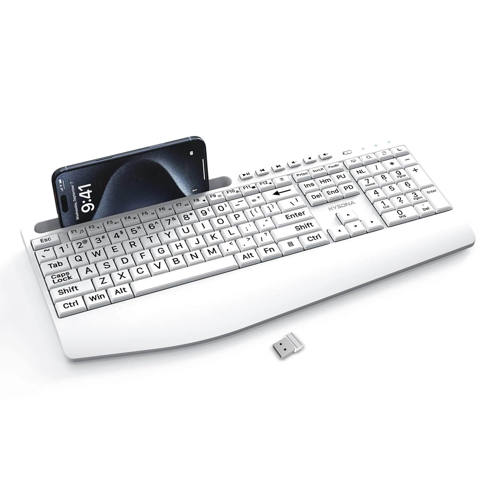 Shenzhenshihuihaikangzhinengshebeiyouxiangongsi Large Print Wireless Keyboard - Wireless