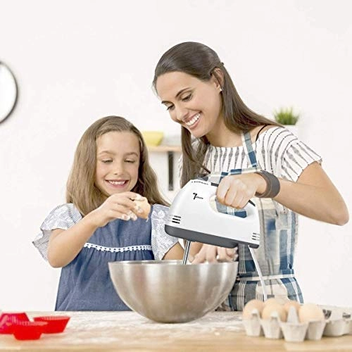 Electric Hand Mixer - 7-Speed Stainless Steel Lightweight