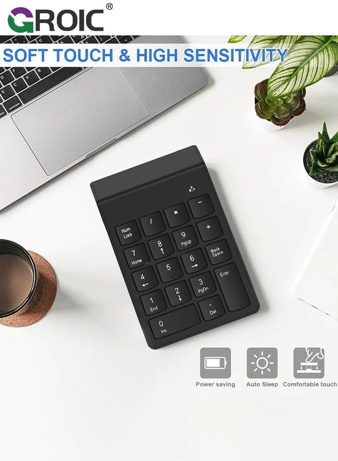 Wireless Number Pad - 2.4GHz 23 Keys + Mouse Pad + Wireless Mouse - Adjustable DPI