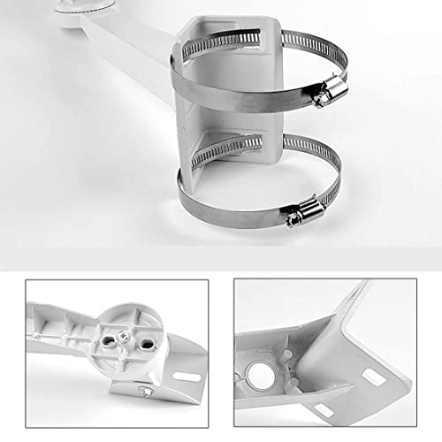 Corner Pole Mounting Bracket - 2 Adjustable Loops Ivory