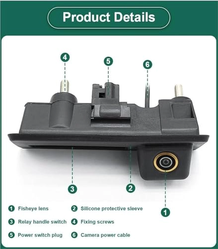 Rear View Camera Fisheye - Night vision Wired 1080P