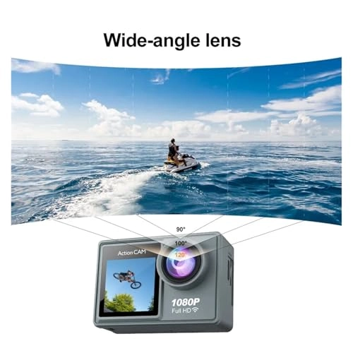 Dual-Screen Sports Camera - 1080P 30FPS
