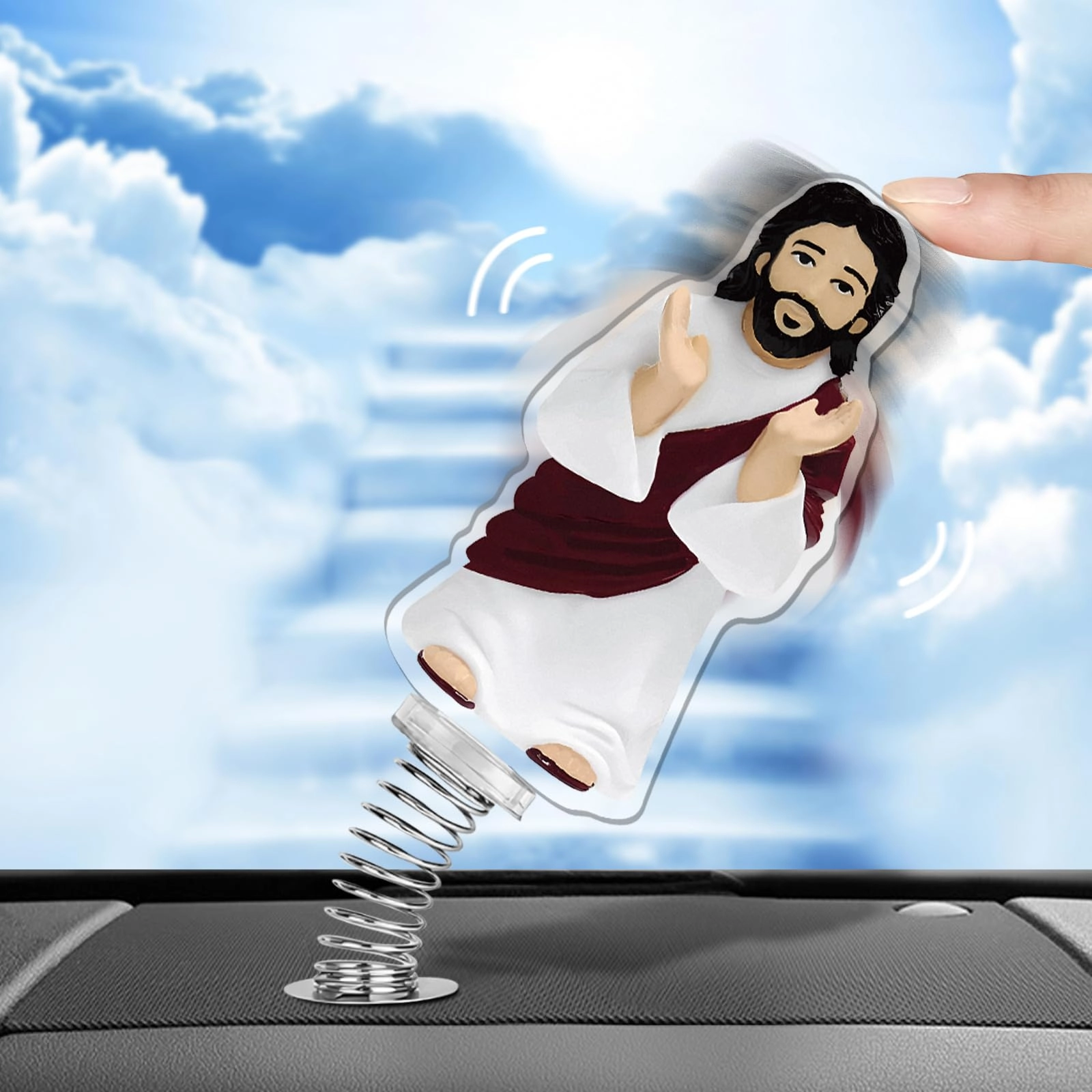 bubabyzz Jesus Dashboard Ornament - Acrylic Iron
