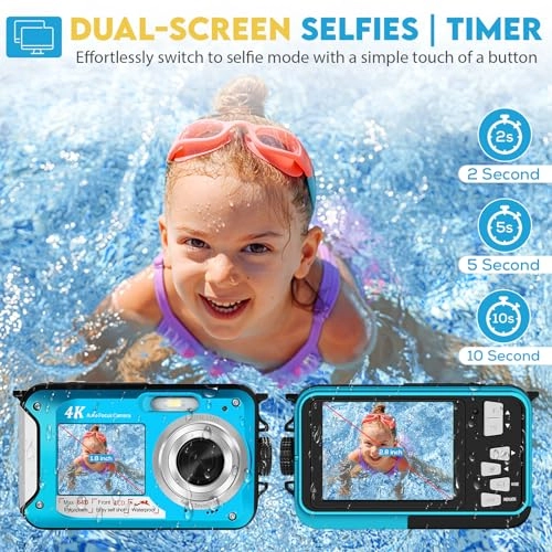 Fotocamera impermeabile da 64MP 4K