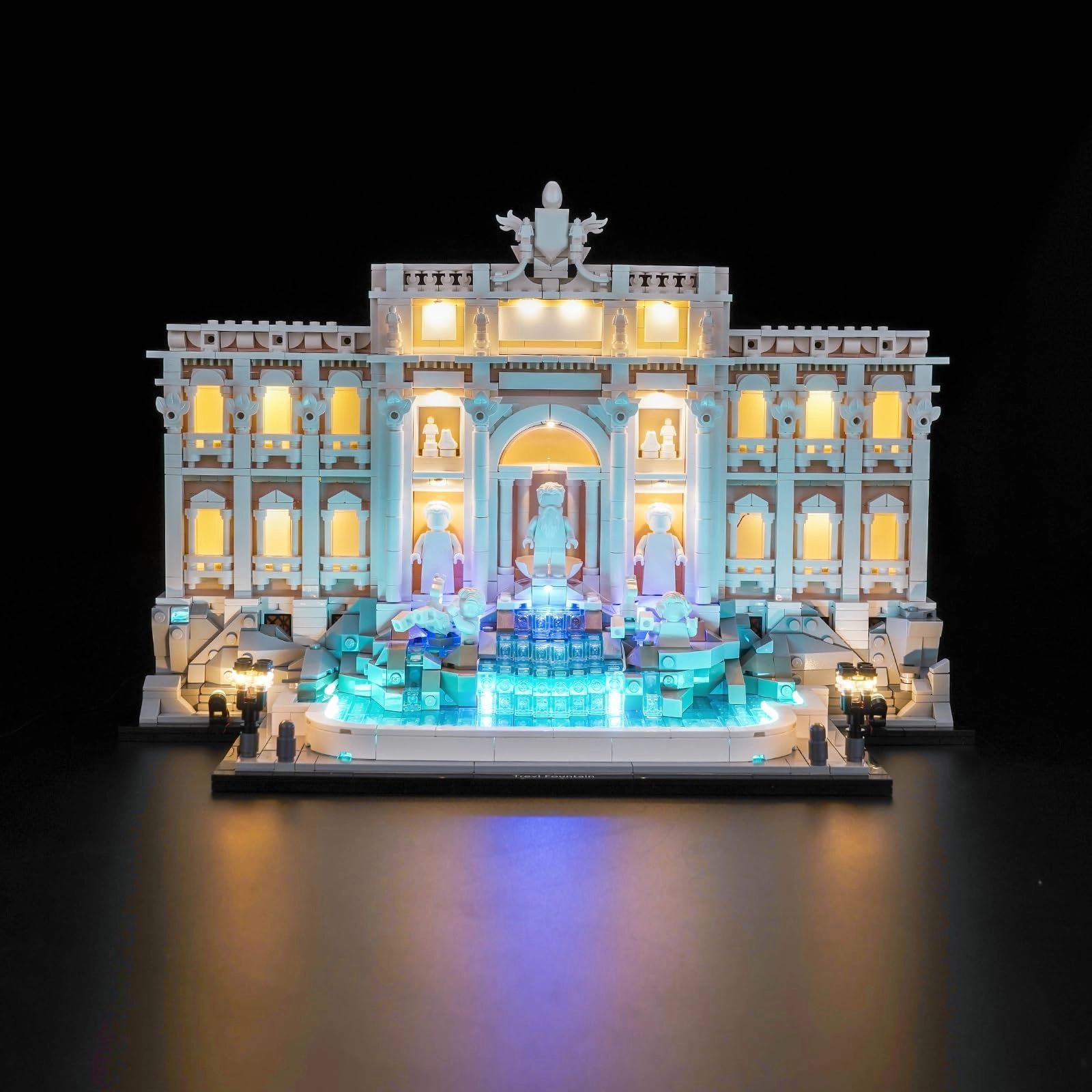 BrickBling LED Light Set Compatible with Lego 21062 Trevi Fountain - 4 lights USB powered