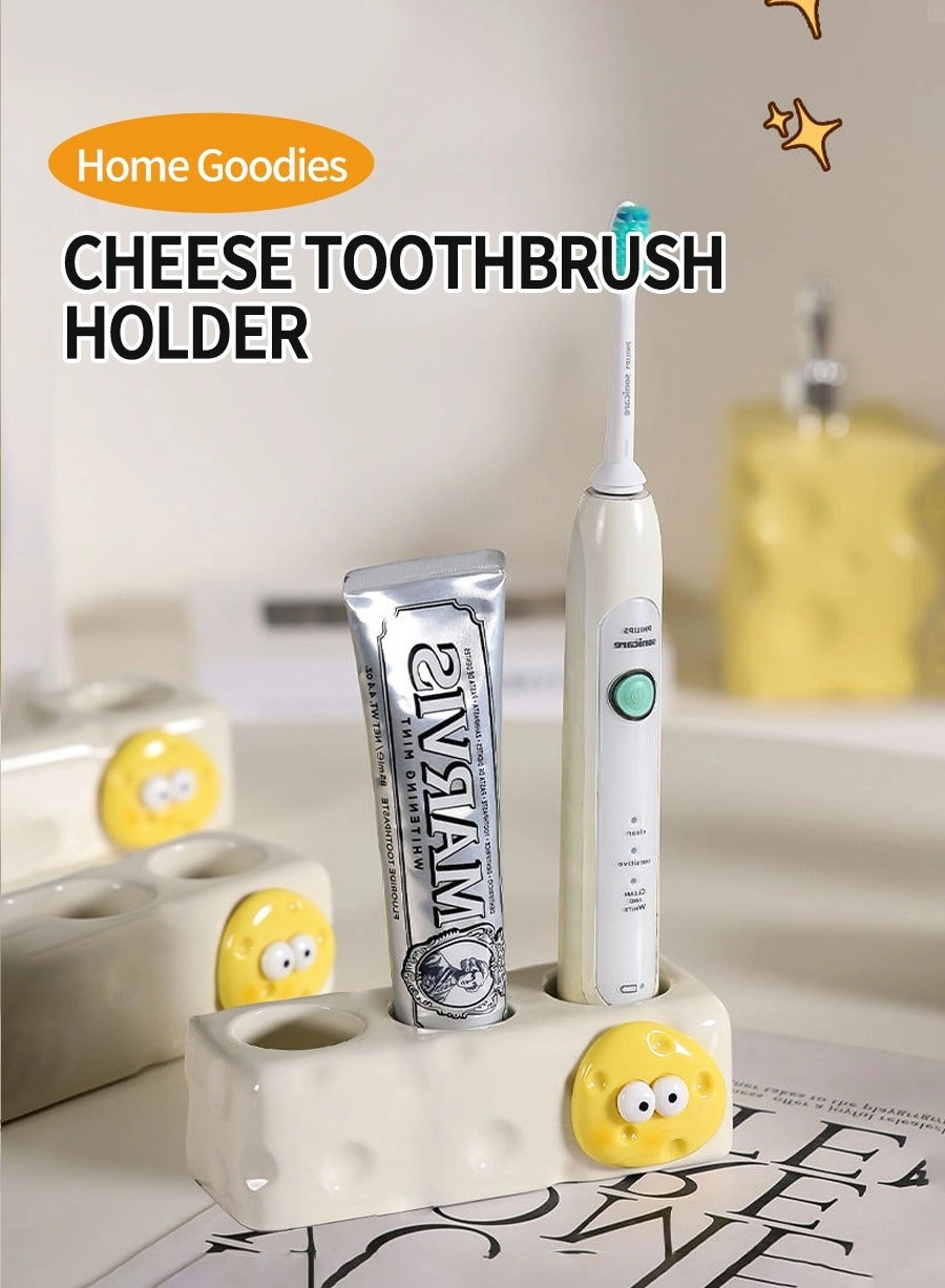 Ceramic toothbrush holder - 3 Slots