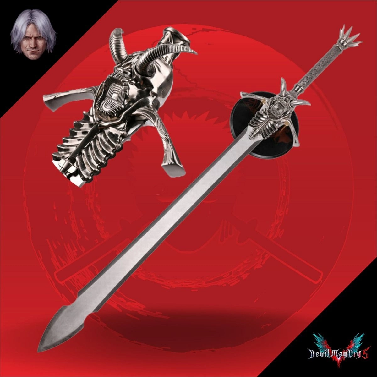 Cataclysmic Katana Dante - Devil May Cry 5 - Rebellion V2 (137 cm)