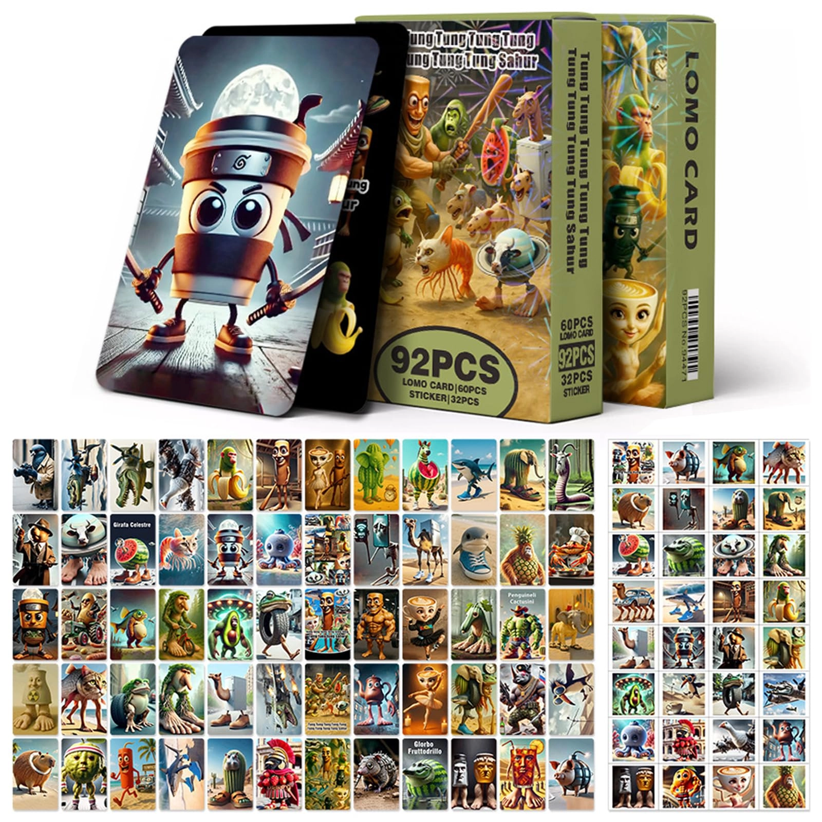 zhongko Fantasy Sticker Book Mythical Creatures 92 pcs