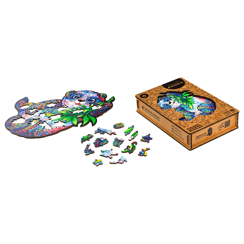 Serious Panda Wooden Puzzle (4107390-PANDA_S) - 110 pcs