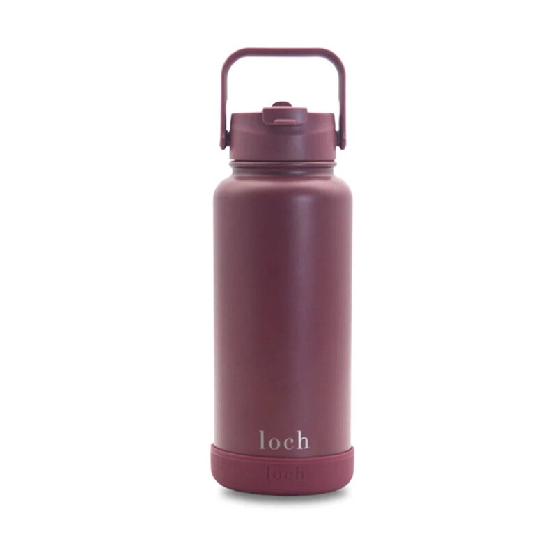 PURE BLUE Monochrome Insulated Bottle 900 ml - Dual Purpose Wide Mouth Lid