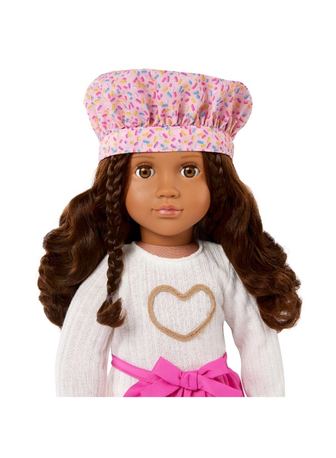 Paola Deluxe Baking Doll With Book Playset - 18-inch Ages 3+