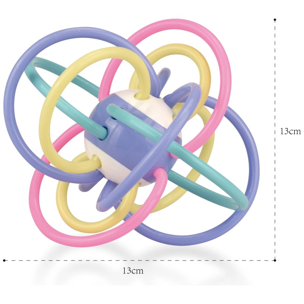 Baby Teething Rattle Grasping Ball Toy - BPA-free
