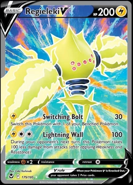 Pokémon Regieleki V 175/195 - Full Art Holo Foil