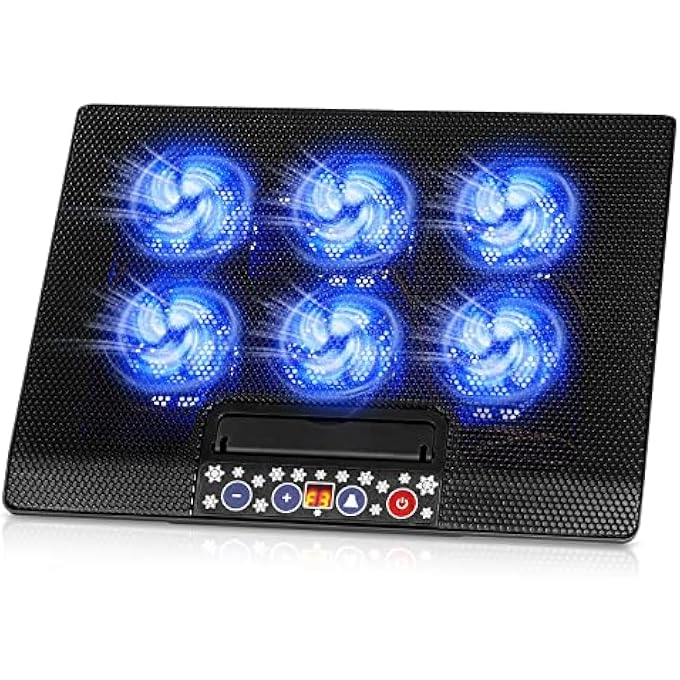 LAPTOP COOLING PAD - 12-17 INCH 6 QUIET FANS