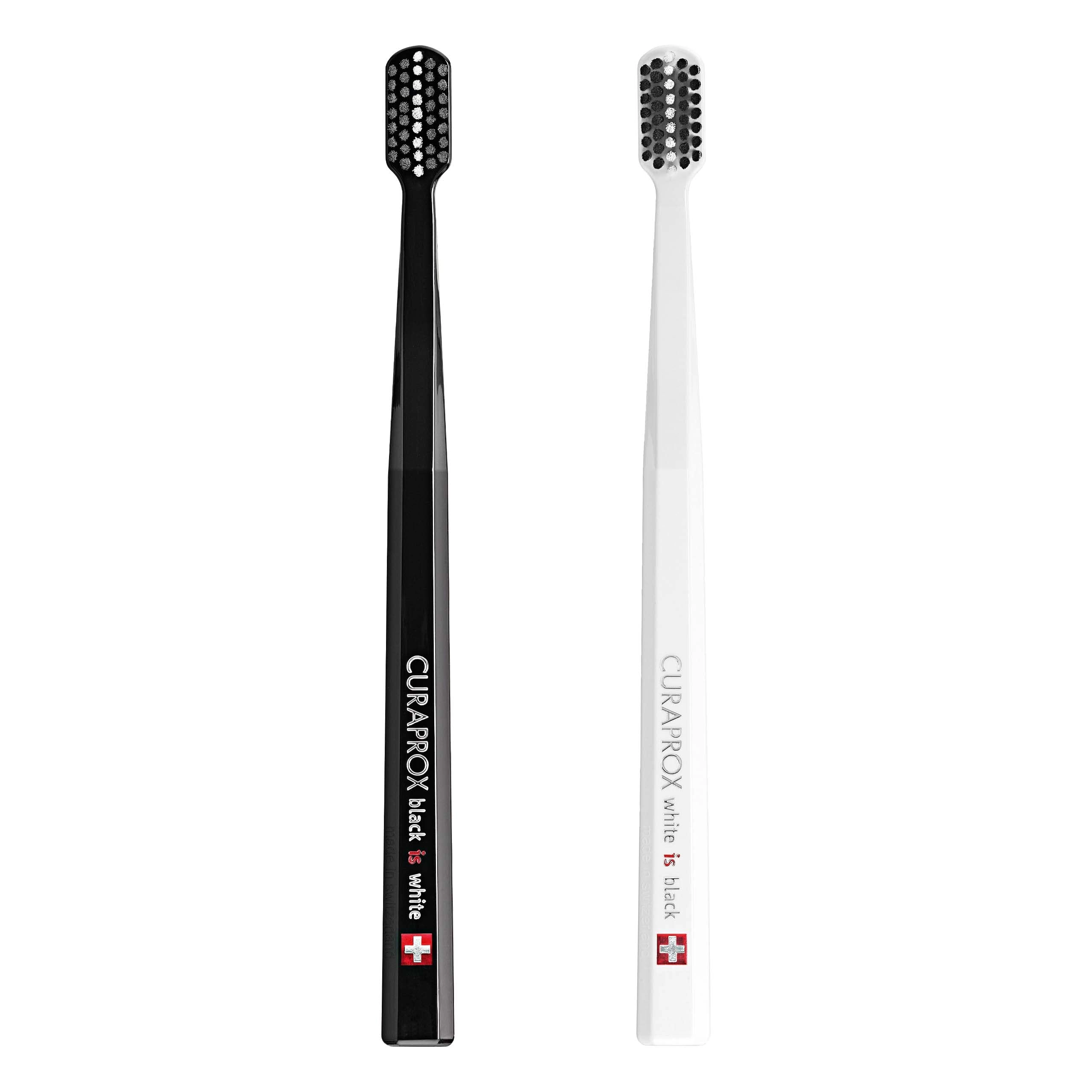 Curaden Black Is White Ultra-Soft Toothbrushes