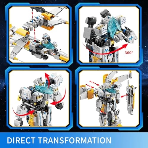 FX1 X-Wing Fighter + Warrior Mech - Space Wars 704pcs