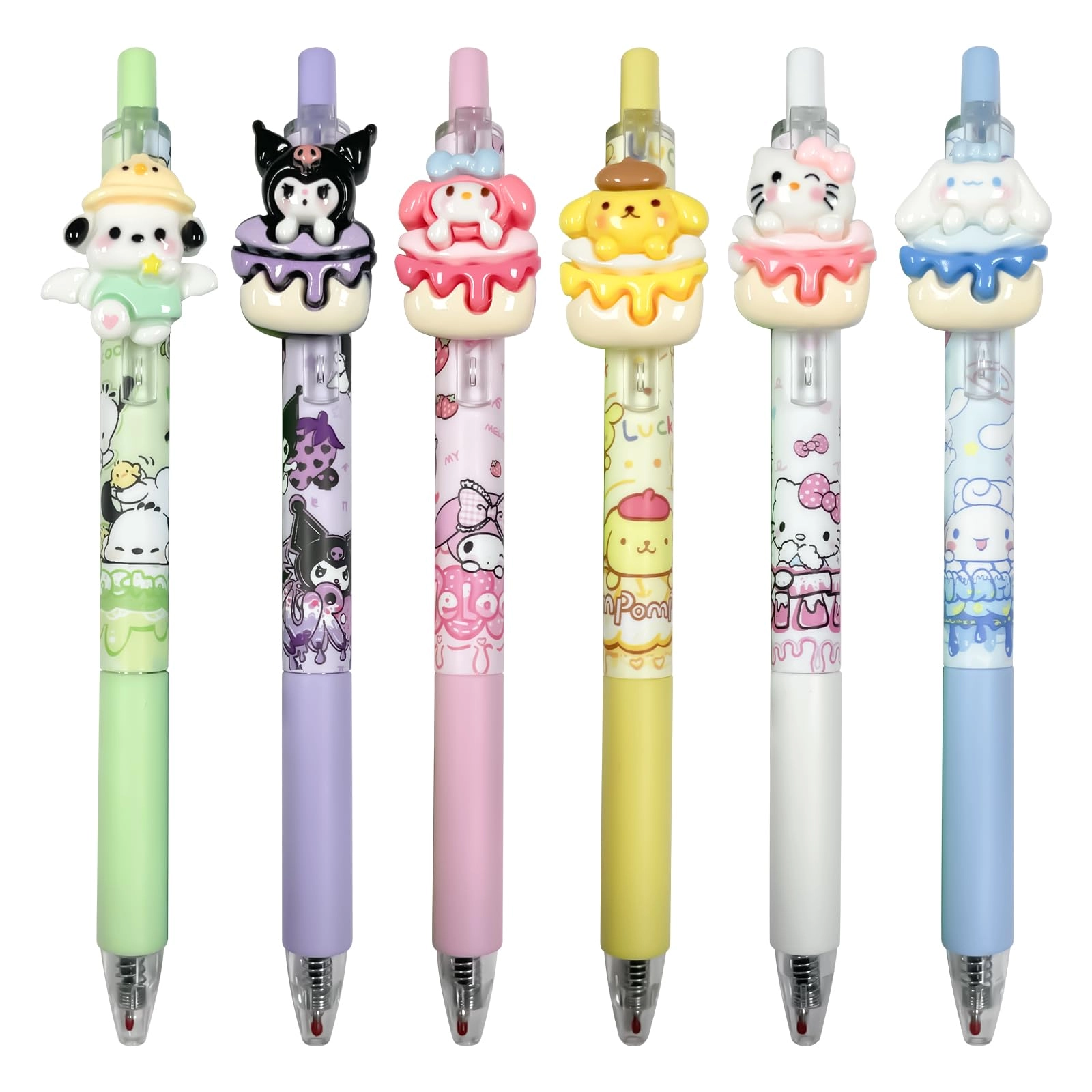 Driflo Sanri Pens - 6 black gel pens 0_5mm