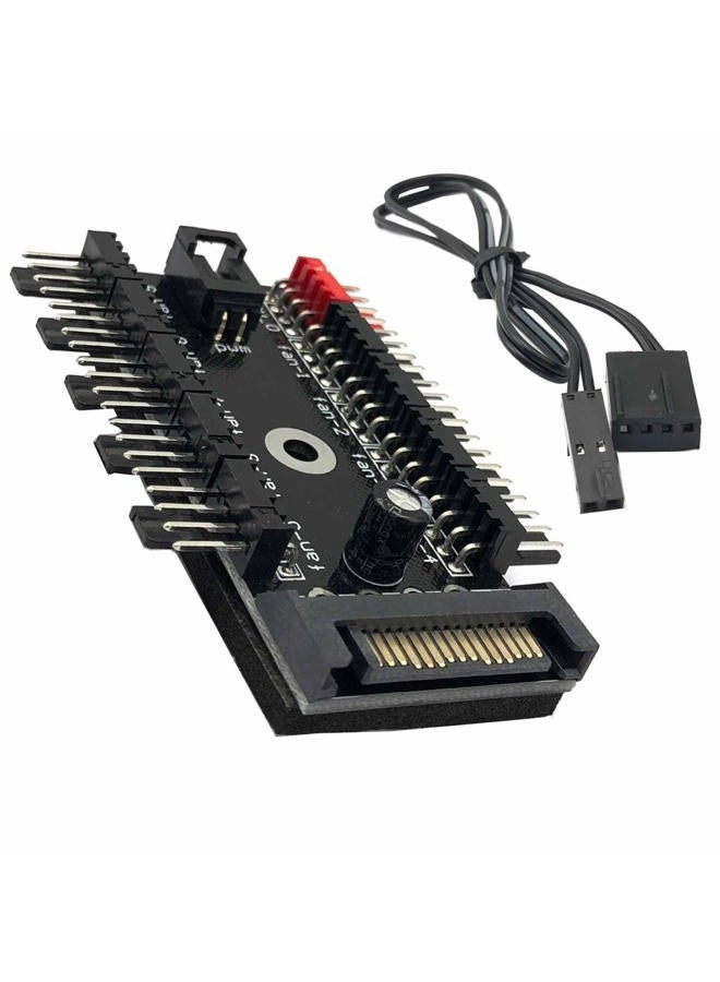 FainWan 10 Way 4Pin PWM PC Fan Hub