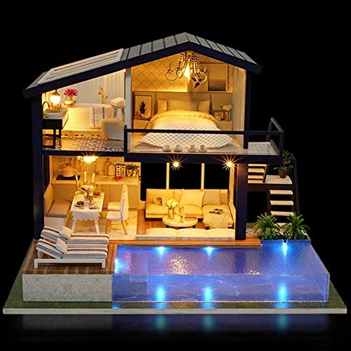 3D Wooden Puzzle Miniature House - Kit LED Lights