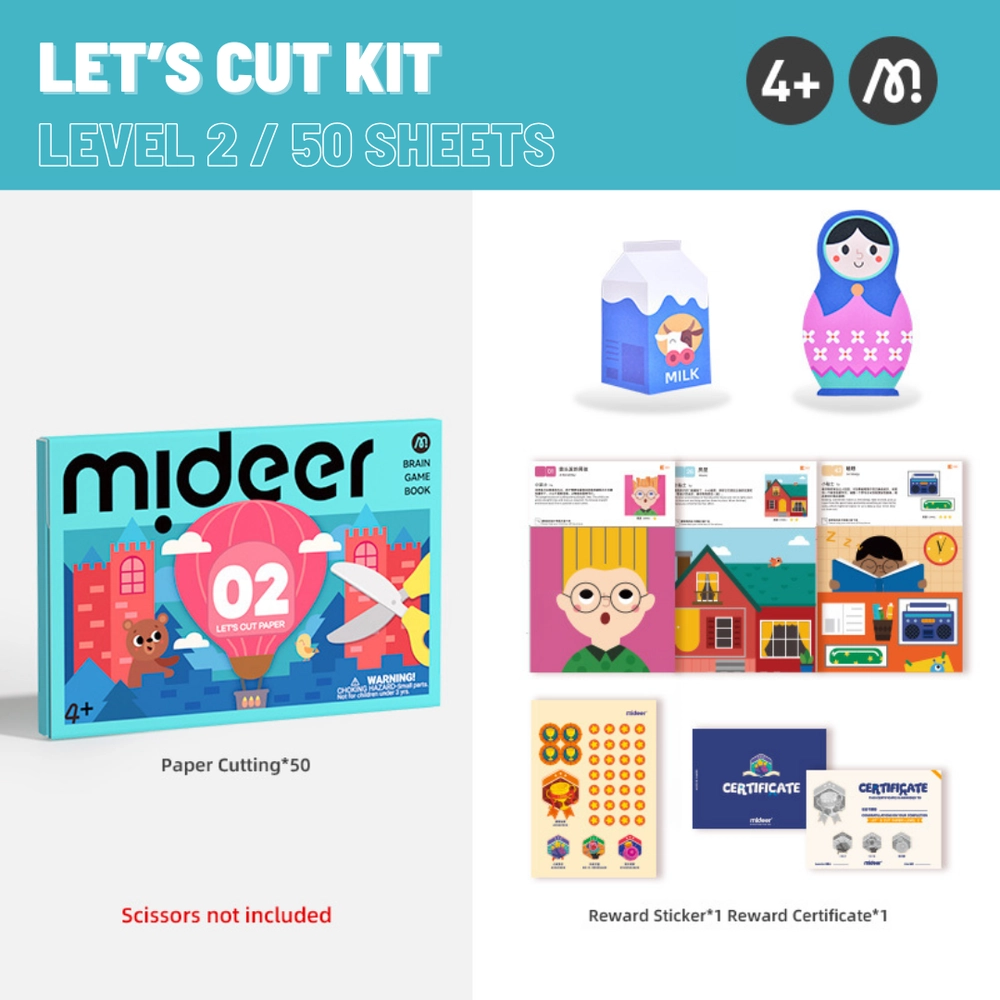 Let's Cut Paper Craft Kit - 4+ years