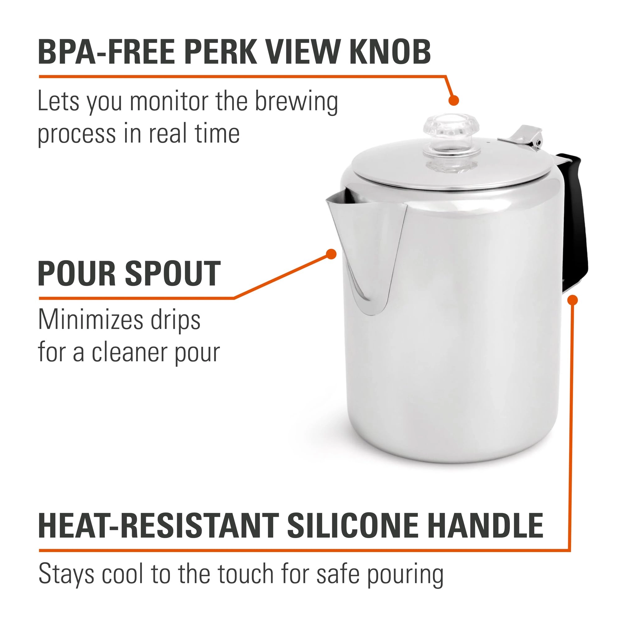 Glacier Percolator - 60 Fluid Ounces