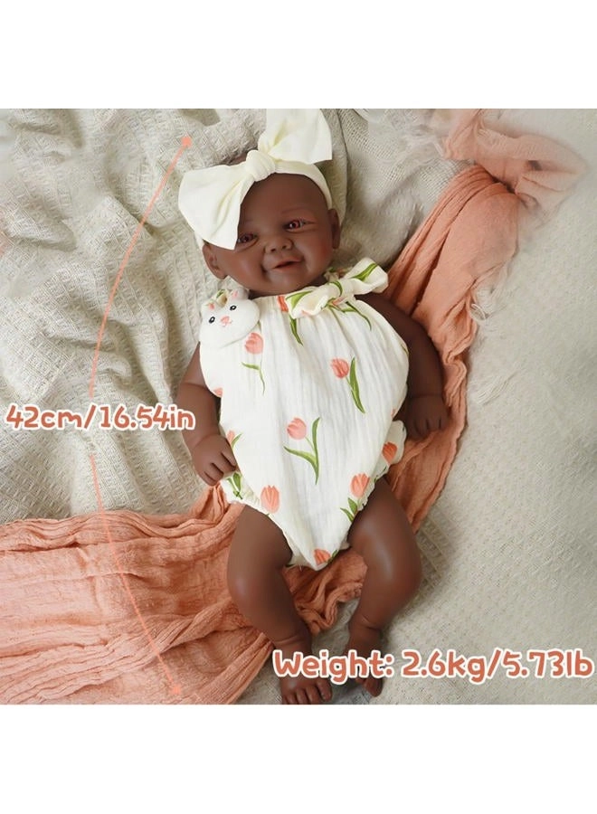 Reborn Baby Doll - 16.5 inch Silicone Girl Sleeping