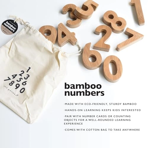 Bamboo Numbers - 3 years and up 10 pieces
