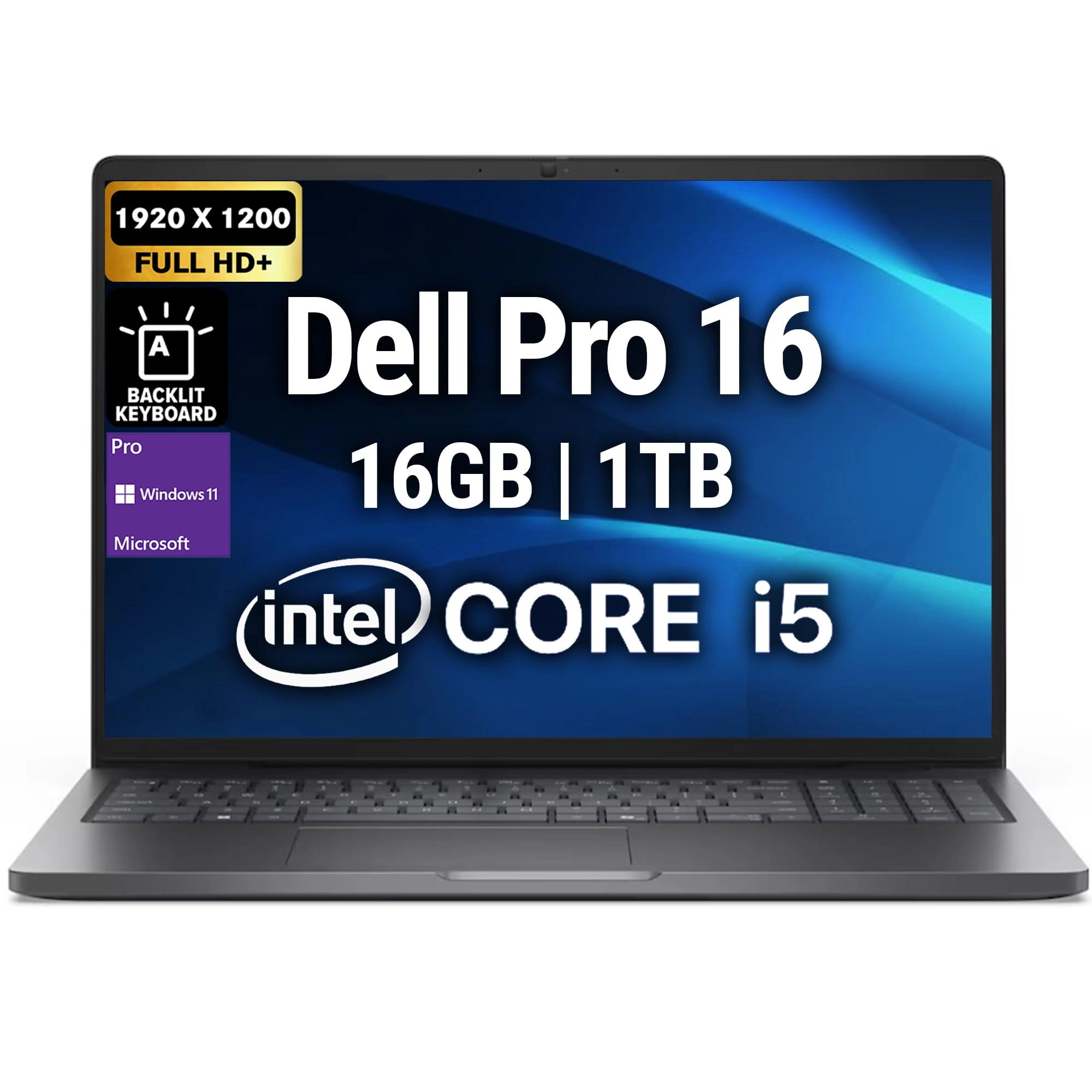 Oemgenuine Dell Pro 16 - 16 Inches 1TB 16GB DDR5 1 TB Core i5-120U
