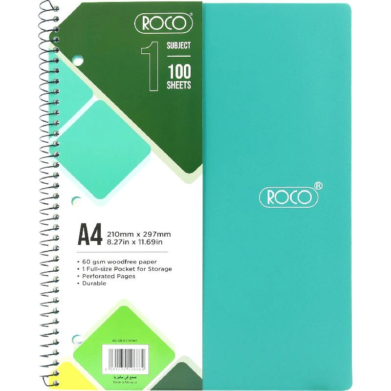 Neon A5 Spiral - Lined 100 Sheets