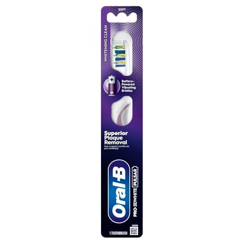 Pro-3D White Pulsar - Battery Powered White Medium Bristle