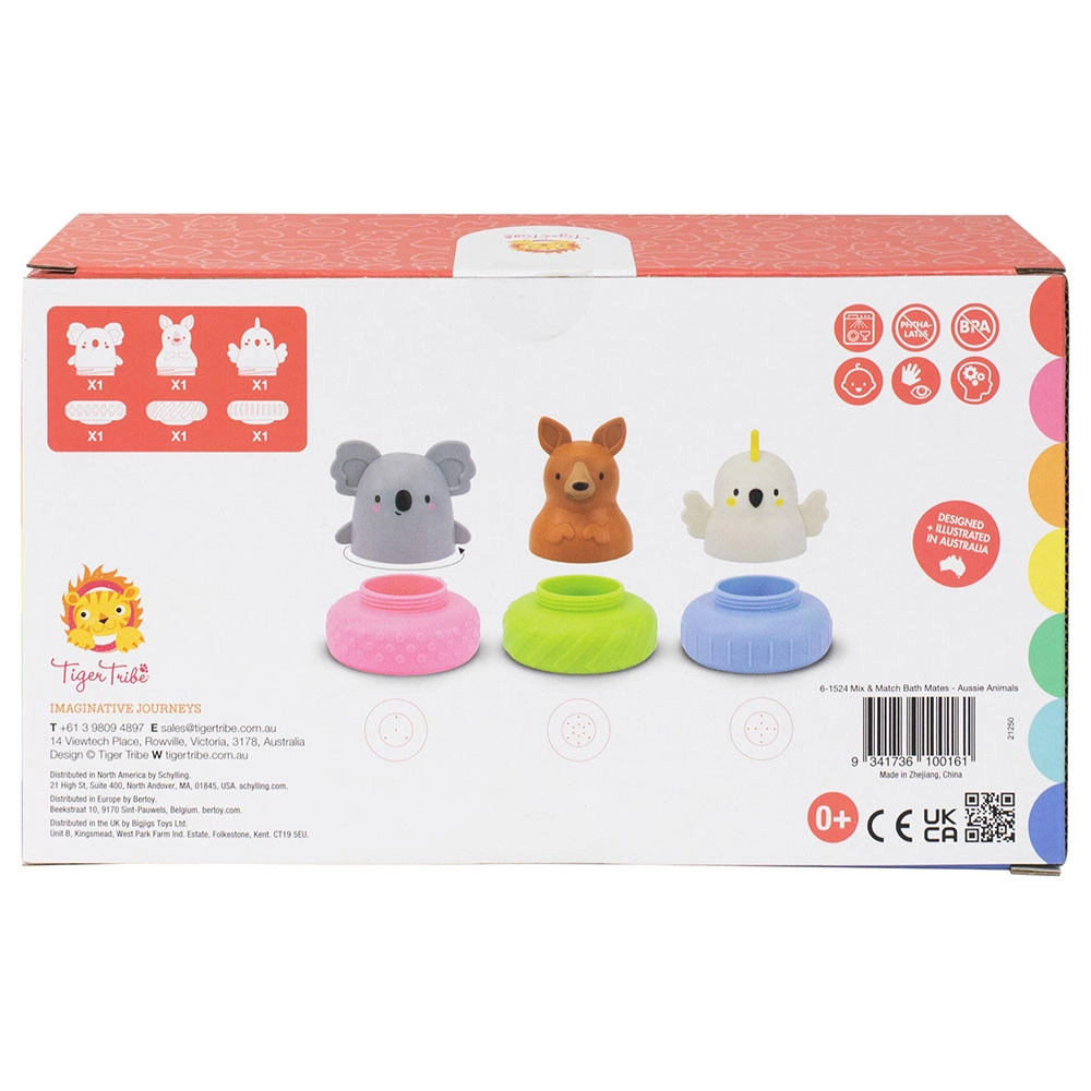 Mix & Match Bath Mates - Aussie Animals Suitable for 0 month and above