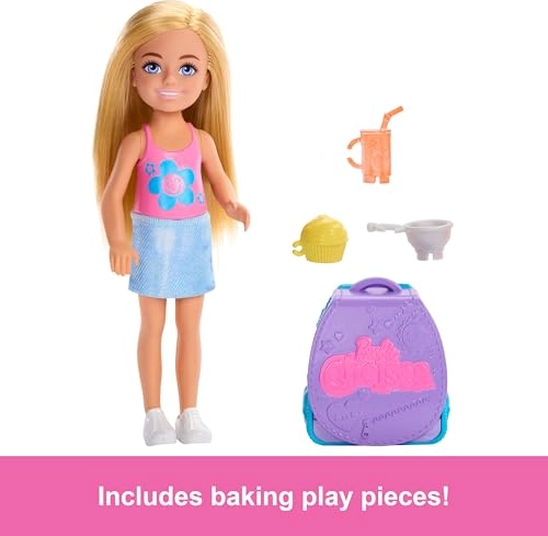 Chelsea Cupcake Baking Backpack Doll - 15.2 cm Ages 3+