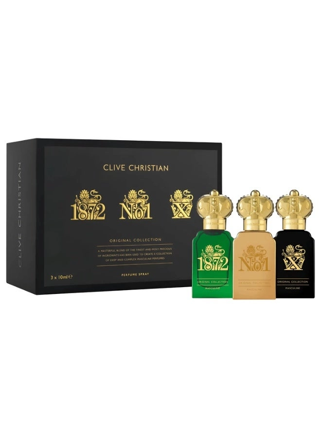 Clive Christian 1872 + No.1 + X - Feminine Edition 3 x 10ml