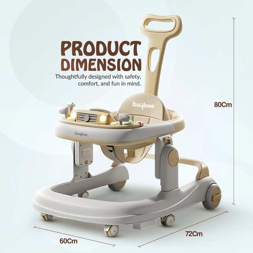 2-In-1 Rollo Baby Walker - Push Handle 20 Kg