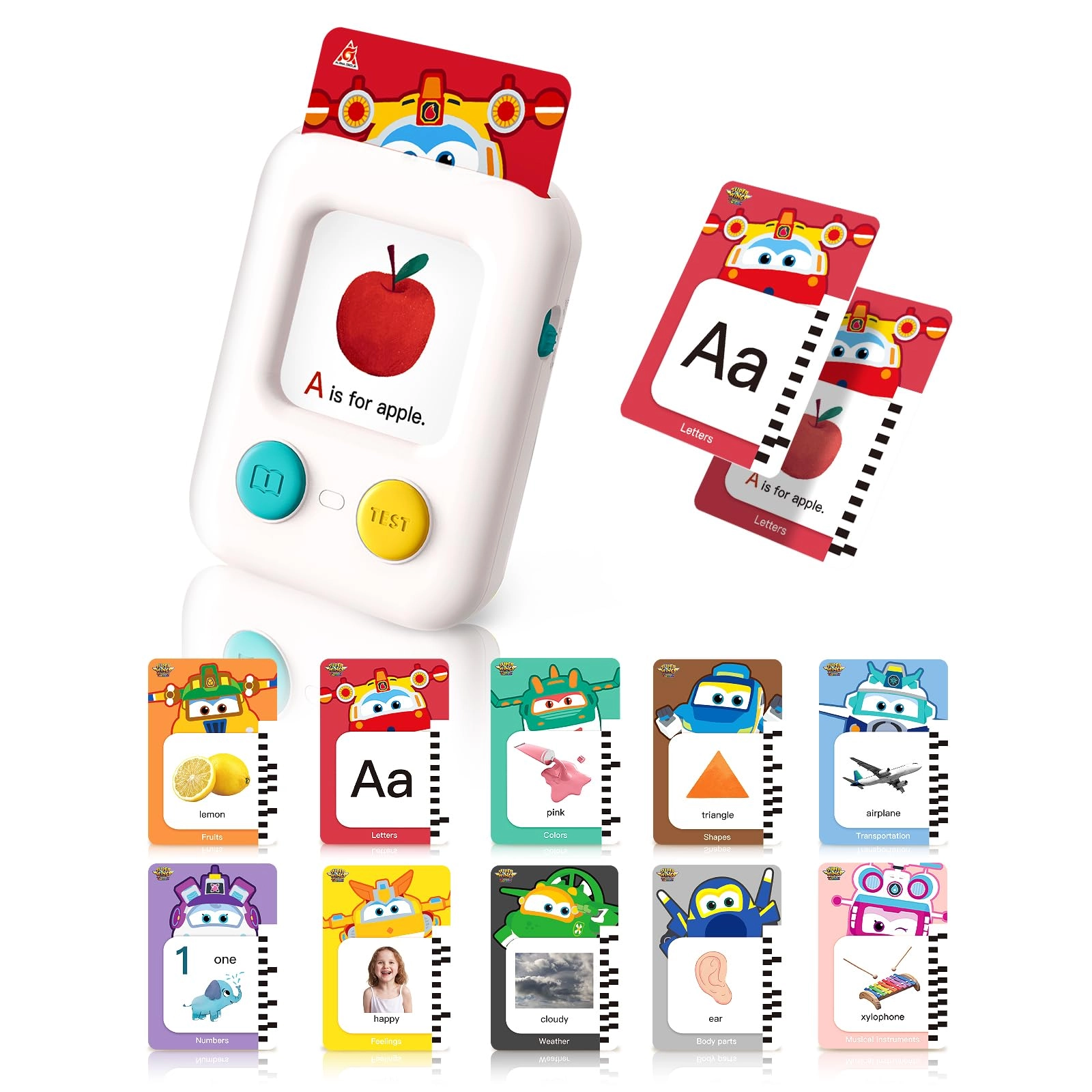 SUPER WINGS Toddler Flash Cards - 3-5