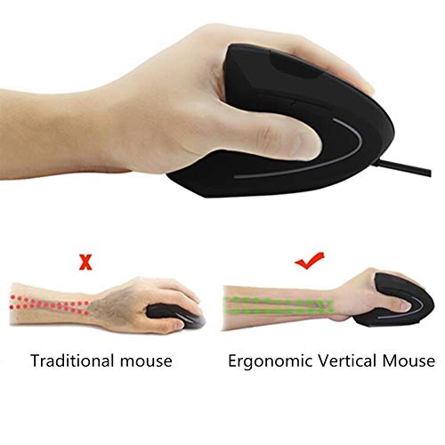 Left Handed Ergonomic Vertical Mouse - USB