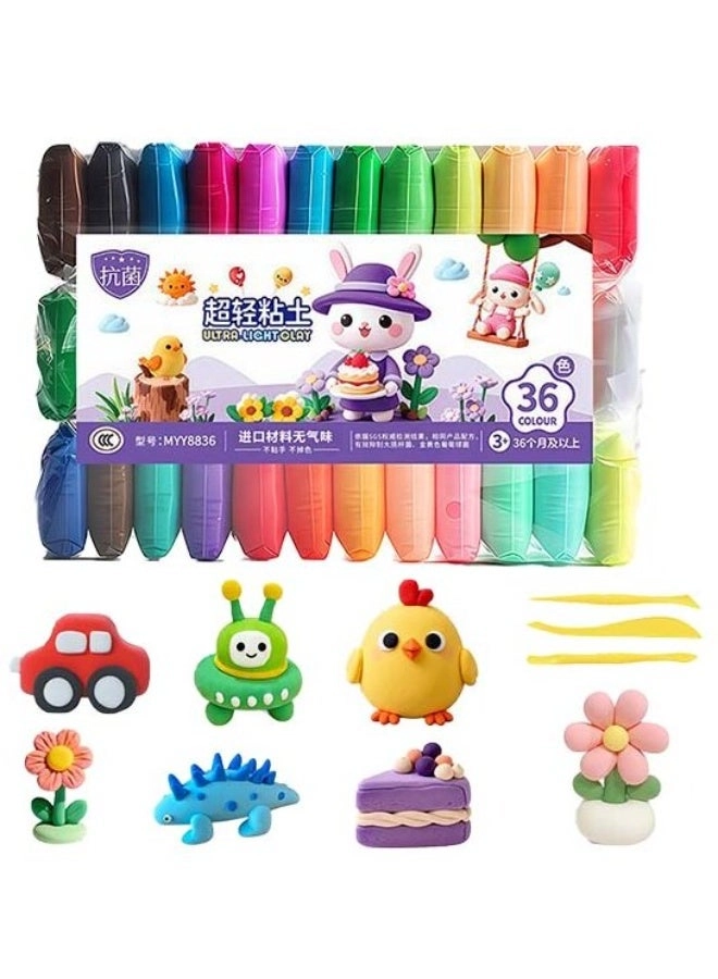 olayks. Plasticine Toy Set - Air Dry Clay 36pcs.