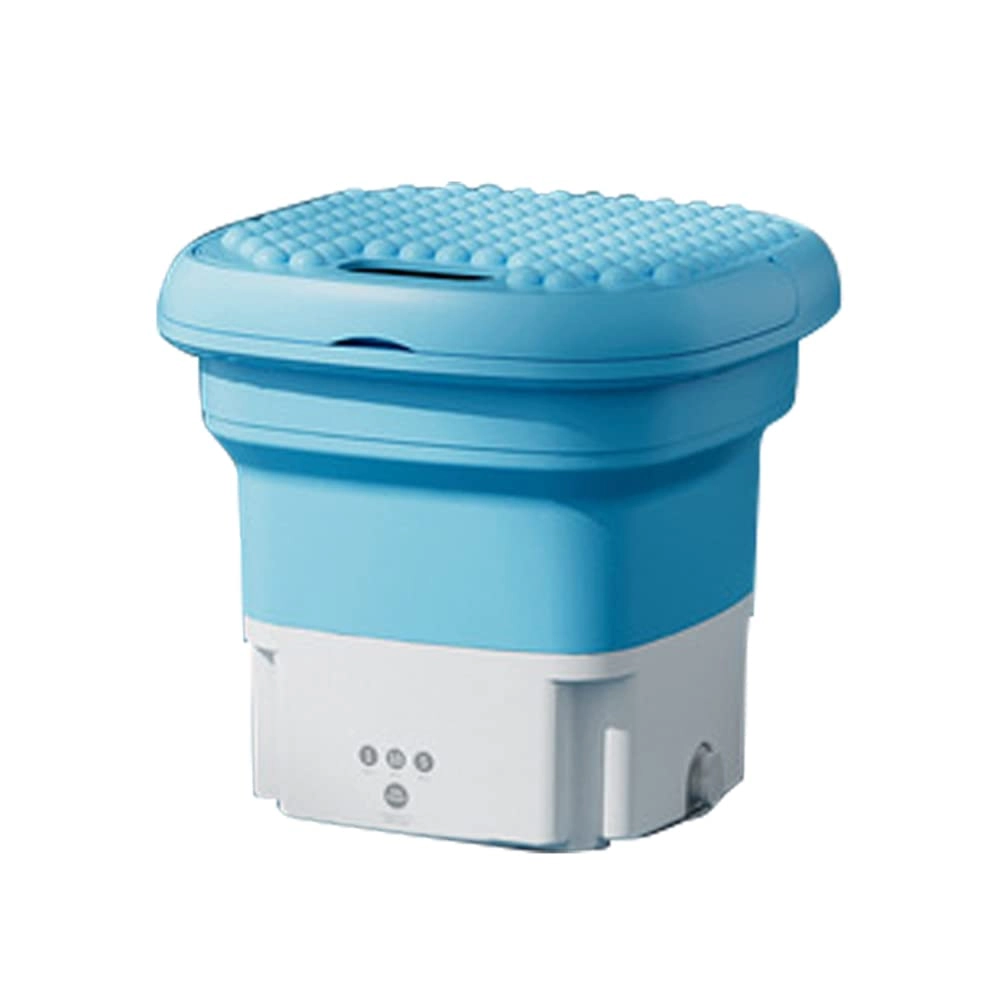 Portable Mini Washing Machine, 2.8l Foldable Laundry Tub, 36w Ultrasonic Washing Machine With Handle For Camping Home Travel Apartments Dorms, Personal Cleaning Machine For Socks Underwear