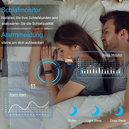 Fitness Bracelet - Heart Rate Monitor IP68 Waterproof