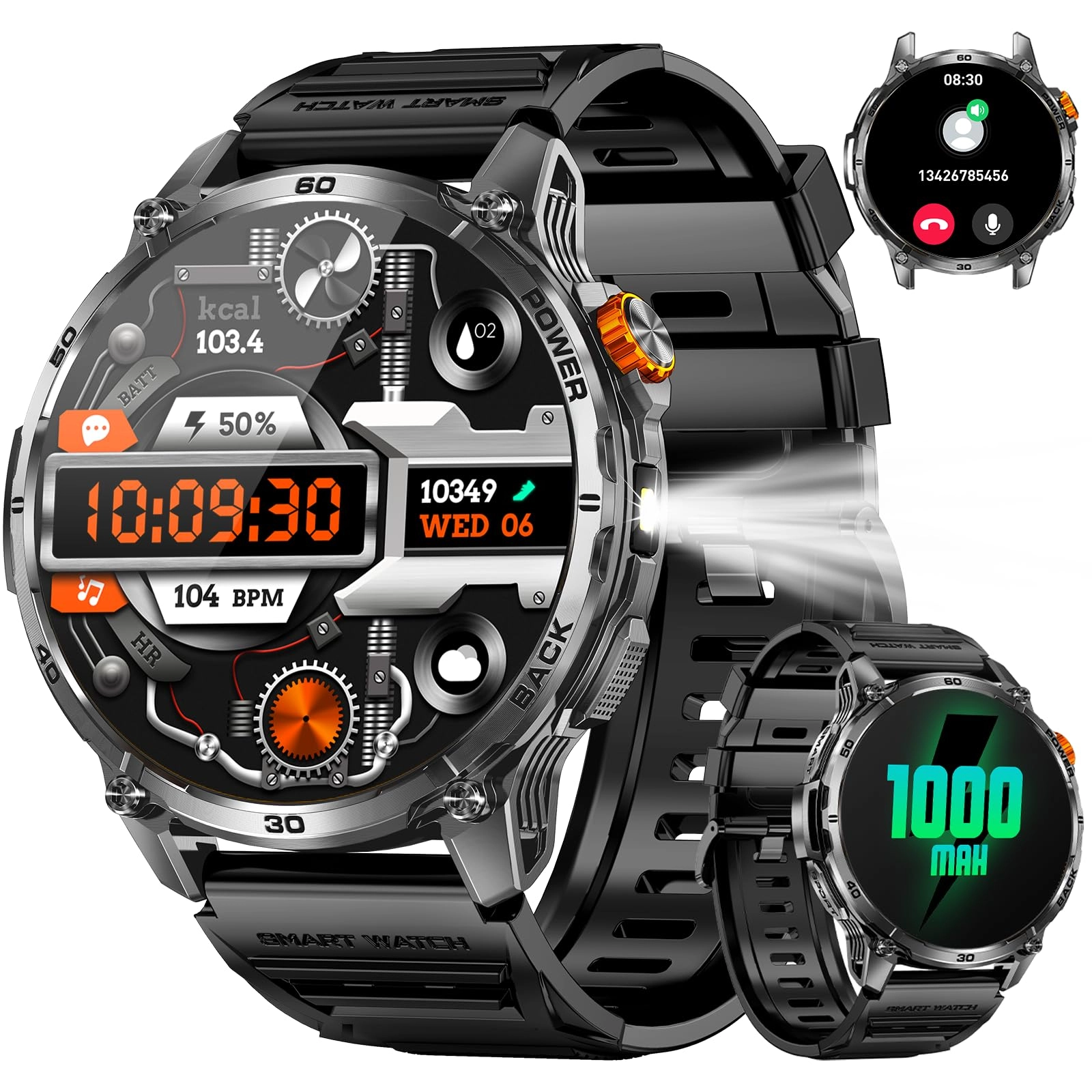 PODOEIL Military Smart Watch - 1.7"