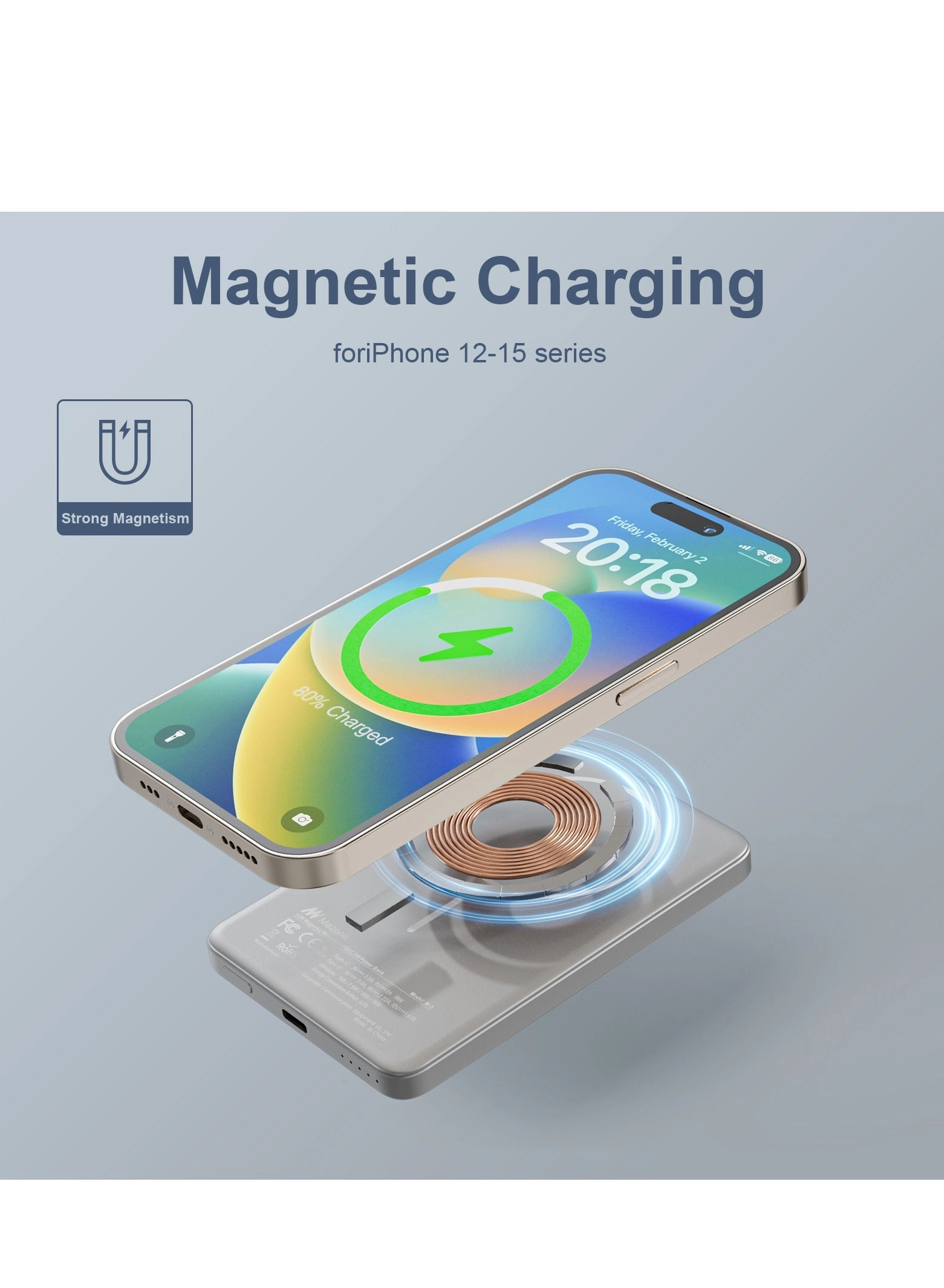 Magnetic Powerbank - 5000 Watt-hour 22.5 Watt