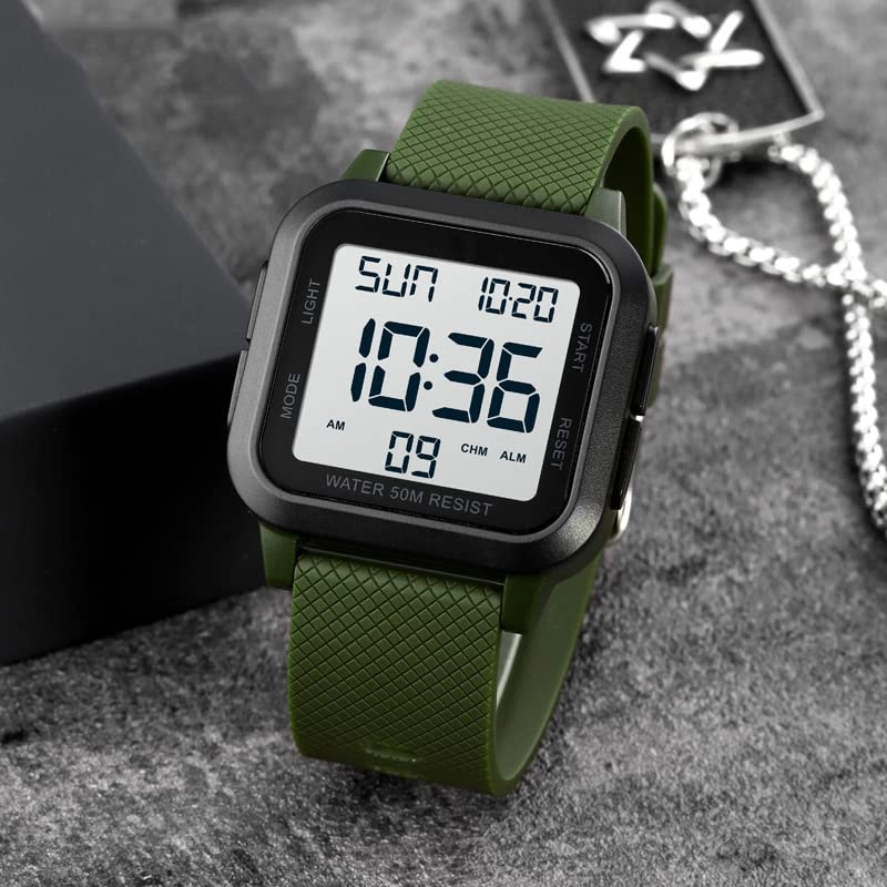 Sport Digital Watch 40mm Acrylonitrile Butadiene Styrene