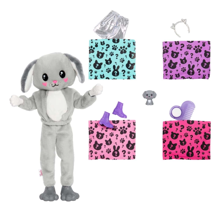 Good Vibes Bear Barbie Fashion Doll - Cutie Reveal Care Bears Series 2 10 Surprises Ages 3+