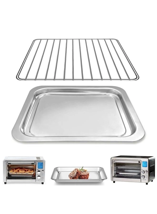 GWY Air Fryer Grill Pan - 12''×10'' + Air Fryer Wire Rack - 12.4''×10''